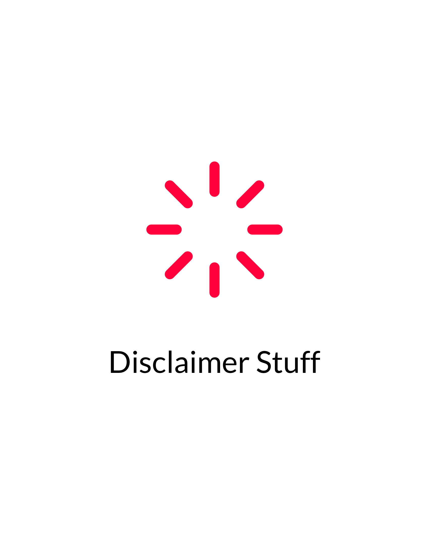 Disclaimer Stuff